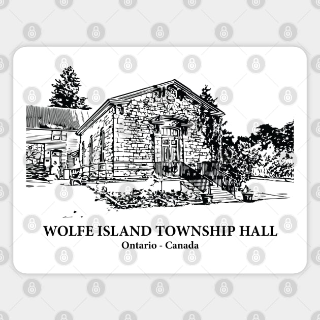 Wolfe Island Township Hall - Ontario Magnet by Lakeric